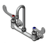 Thumbnail image #1 for Wall Mount Mixing Faucet with 8-Inch Adjustable Centers and Swivel Gooseneck