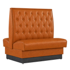 Thumbnail image #1 for ATSMFG ATS AT&S-AD-W48-BT GR7 William Standard Booth, double, 48" long x 48" high, Sewn Button-tuft back, removable sinuous spring seat with