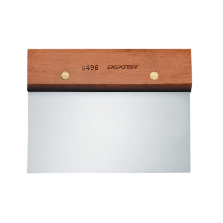 Product image #1 for Dexter Russell Traditional 6 x 3 Inch Dough Cutter/Scraper with Rosewood Handle