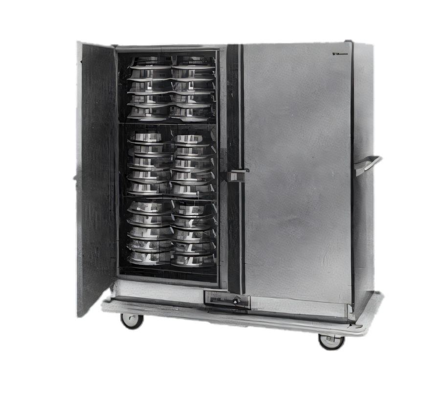 Product image #1 for Convertible Carter Mobile Insulated Double-Door Banquet Cart Holding Cabinet, 120 Covered Plates