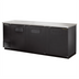 Thumbnail image #1 for True Three-Section Back Bar Cooler, 90-3/8 Inch Wide, 3 Solid Locking Doors, Stainless Steel Top, Left-Side Self-Contained Refrigeration
