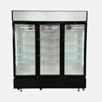 Thumbnail image #1 for Hurakan by Equip.me 81-Inch 3-Section Reach-In Glass Door Merchandiser Refrigerator