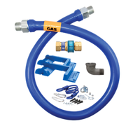 Dormont Blue Hose 1/2 Inch ID x 48 Inch Moveable Gas Connector with SnapFast QD