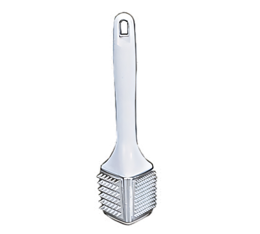 Product image #1 for Adcraft Three-Sided Cast Aluminum Meat Tenderizer with Textured Poly Handle