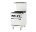 Thumbnail image #1 for Turbo Air Radiance 24-Inch Heavy Duty Gas Restaurant Range with 4 Open Burners and Oven