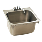 Thumbnail image #1 for Eagle Group SR19-16-13.5-1 Self-Rimming Drop-In Sink, Single Compartment, 20 x 16 x 13-1/2-Inch Bowl, 18/304 Stainless Steel