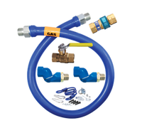 Dormont Blue Hose 1-Inch ID x 48-Inch Double Swivel MAX Moveable Gas Connector Kit