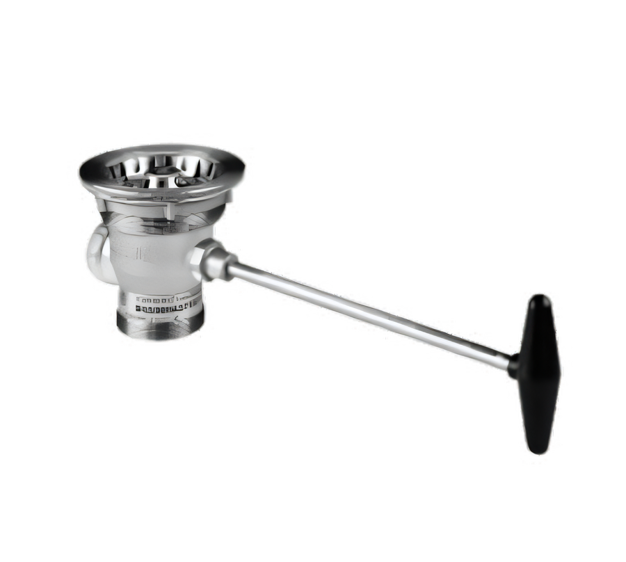 Product image #1 for Advance Tabco Stainless Steel Lever Waste Valve Sink Drain, 2 Inch Outlet