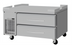 Thumbnail image #1 for Turbo Air PRO Series Flat Top Stainless Steel Chef Base Freezer with 2 Drawers, 48-1/8 Inch, Self-Contained Side-Mount Refrigeration