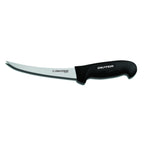 Thumbnail image #1 for Dexter Russell SofGrip 24003B 6-Inch Narrow Curved High-Carbon Stainless Steel Boning Knife, Black Soft Rubber Handle Case of 6