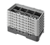 Thumbnail image #2 for Cambro Camrack Half-Size 8-Compartment Glass Rack with 6 Extenders, Cranberry