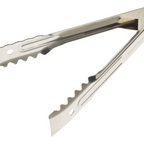 Thumbnail image #1 for Mercer Culinary M21607 7-Inch Utility Tongs with Gripper End, 18-0 Stainless Steel, Flat Spring Case of 12