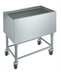 Thumbnail image #1 for Krowne Mobile Stainless Steel Ice Bin with Casters, 97 lb. Capacity, 30 x 18-1/2 x 30 Inches (MB-1830)