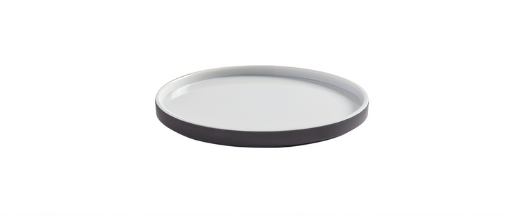 Product image #1 for American Metalcraft 6-Inch Round Graphite Melamine Plate, BPA Free