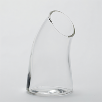 American Metalcraft Swan Collection 4 oz Clear Glass Tabletop Sugar Holder