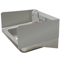 Advance Tabco Welded Double Side Splash Guard for Hand Sinks, 7-3/4