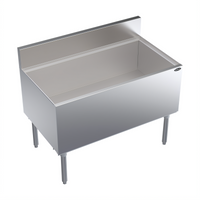 Krowne Royal Series Stainless Steel Underbar Ice Bin/Cocktail Unit with 10-Circuit Cold Plate, 42 in. W x 24 in. D, 161-lb Capacity