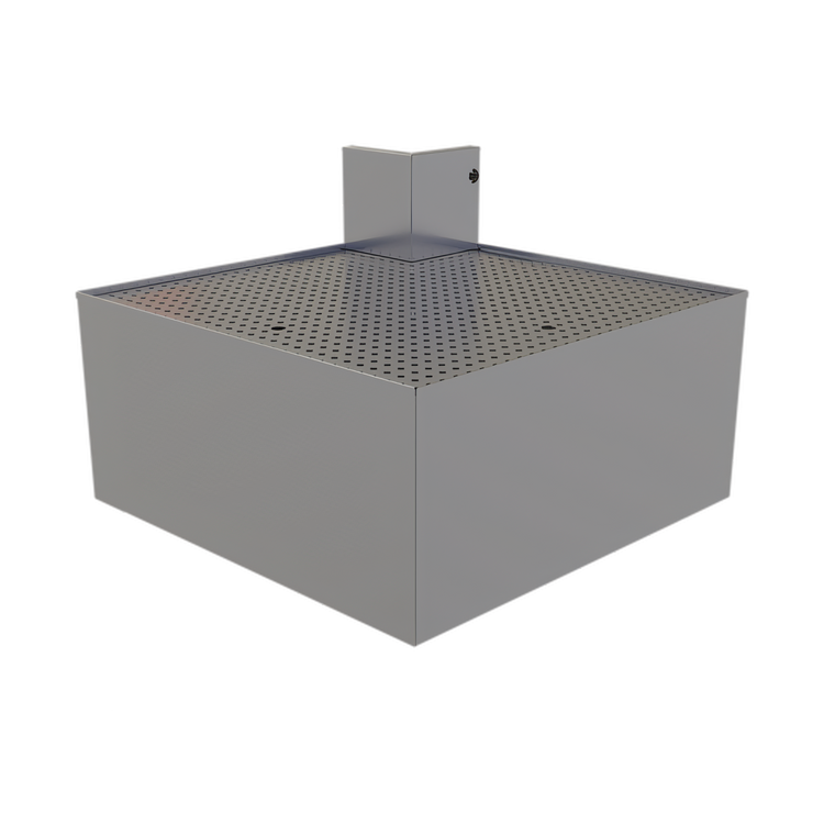 Product image #1 for Glastender COLB Outside L-Shape Corner Drainboard, 24-Inch Deep, Stainless Steel, No Legs
