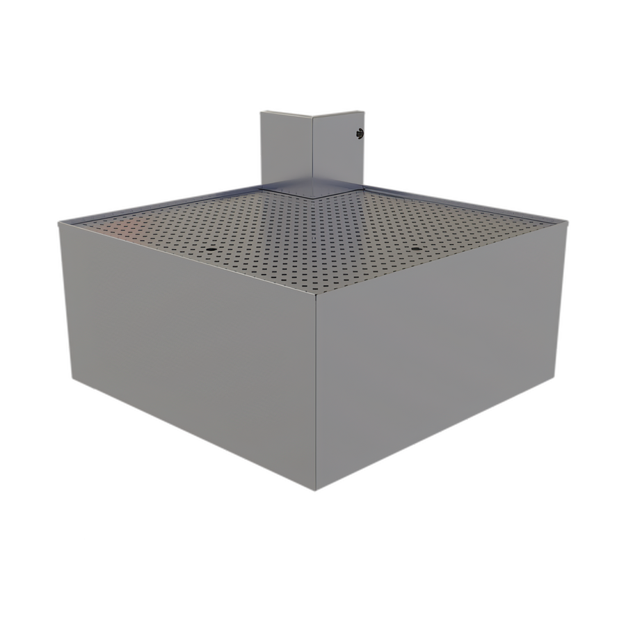Product image #1 for Glastender COLB Outside L-Shape Corner Drainboard, 24-Inch Deep, Stainless Steel, No Legs