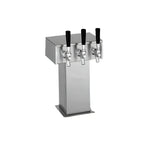 Thumbnail image #1 for Perlick Corporation 3780-3BPC 3-Faucet Air-Cooled Tee Draft Beer Tower, Polished Chrome