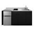 Thumbnail image #1 for Summit Appliance 72 Inch ADA All-In-One Kitchenette with Sink, 2-Burner Electric Cooktop, and 3.2 Cu. Ft. Refrigerator-Freezer