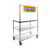 Thumbnail image #1 for Metro Super Erecta Grab-and-Go Breakfast Cart with 36 x 24 Inch Stainless Steel Top
