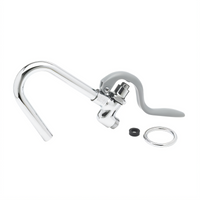 T&S Brass Pre-Rinse Self-Closing Hook Nozzle and Spray Valve, 10-1/2 Inch, Chrome-Plated Brass
