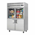 Thumbnail image #1 for Everest Refrigeration EGSH4 Two-Section Reach-In Refrigerator with Combination Glass and Solid Half Doors, 48.0 Cu. Ft.