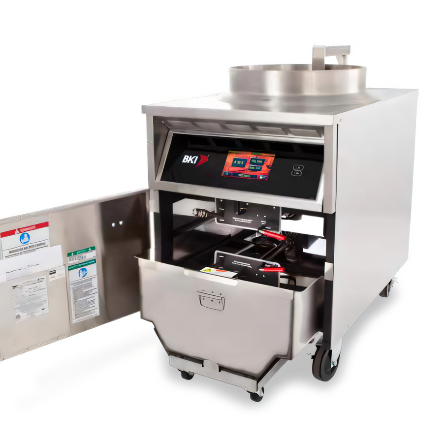 Product image #1 for BKI BLF-TC Extra-Large Volume Electric Deep Fryer with Auto-Lift and Touchscreen Controls