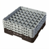 Thumbnail image #2 for Cambro Camrack Full Size 49-Compartment Glass Rack with 3 Soft Gray Extenders, Brown