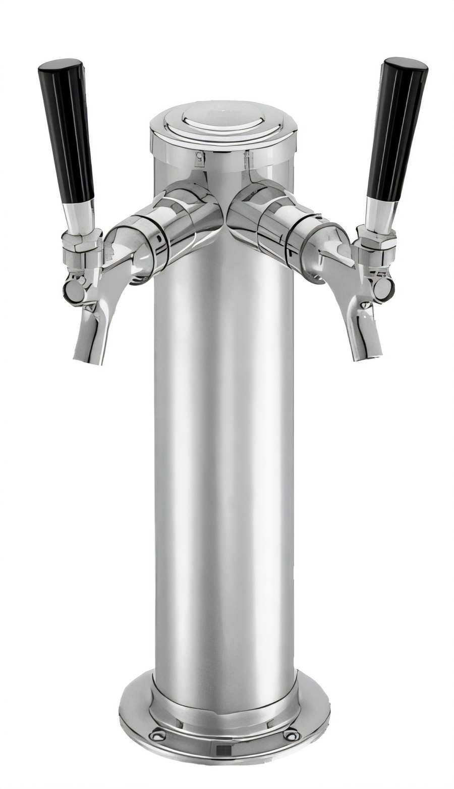 Product image #1 for Perlick Century Extra Tall 3-Inch O.D. Countertop Glycol-Cooled 2-Faucet Draft Arm Beer Tower