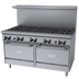 Thumbnail image #1 for Garland GF Starfire Pro 60 Inch Gas Restaurant Range with 10 Open Burners and 2 Standard Ovens