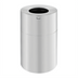 Thumbnail image #1 for Rubbermaid Commercial Designer Line 55 Gallon Aluminum Open-Top Waste Receptacle with Rigid Plastic Liner