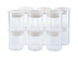 Thumbnail image #1 for Transparent Synthetic Pacotizing Beaker Set with Lids, 12 Pack