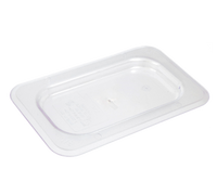 Crestware 1/6 Size Clear Solid Polycarbonate Flat Food Pan Cover