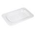 Thumbnail image #1 for Crestware 1/6 Size Clear Solid Polycarbonate Flat Food Pan Cover