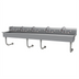Thumbnail image #1 for Advance Tabco 100-Inch Wall-Mounted ADA-Compliant 5-Station Multiwash Hand Sink with 5 Faucets