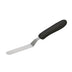 Thumbnail image #1 for Winco Black Offset Spatula with Polypropylene Handle, Stainless Steel Satin Finish Blade, 3-1/2 x 3/4 Inch