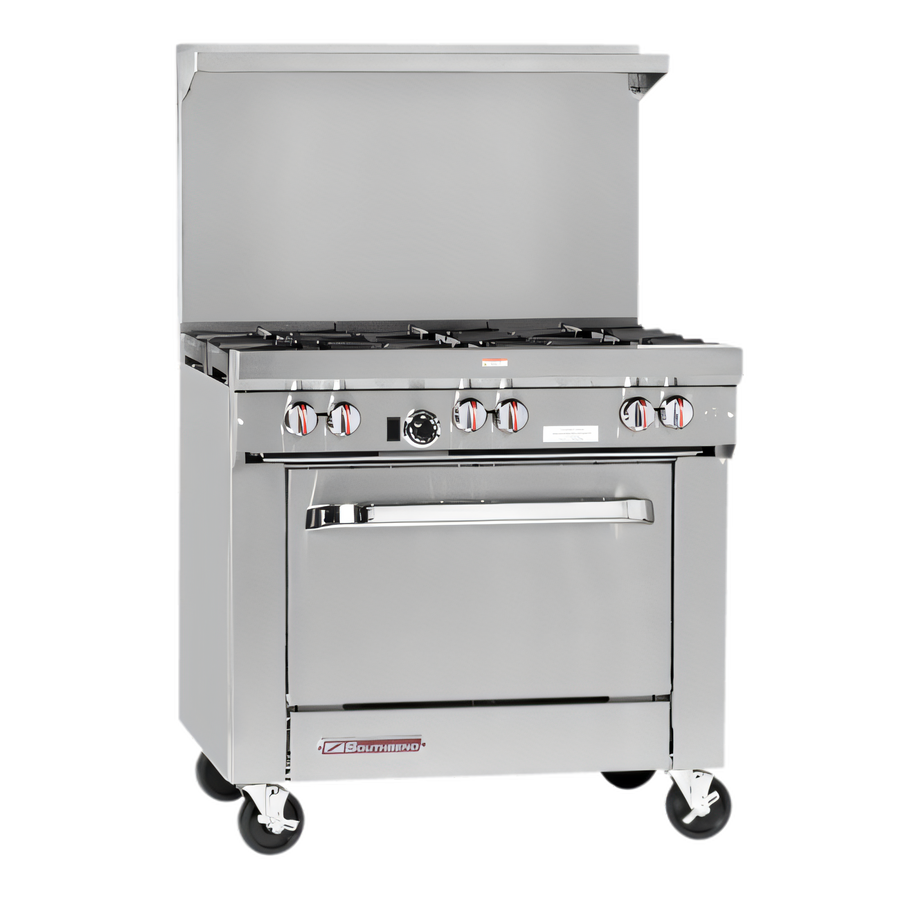 Product image #1 for Southbend S-Series 36-Inch Gas Restaurant Range with 2 Open Burners, 24-Inch Griddle, and Convection Oven