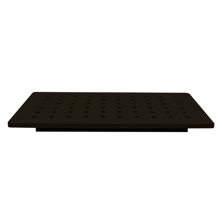 Product image #1 for TableCraft Versa-Tile Perforated Single-Well Carving Station Template, Black Richlite