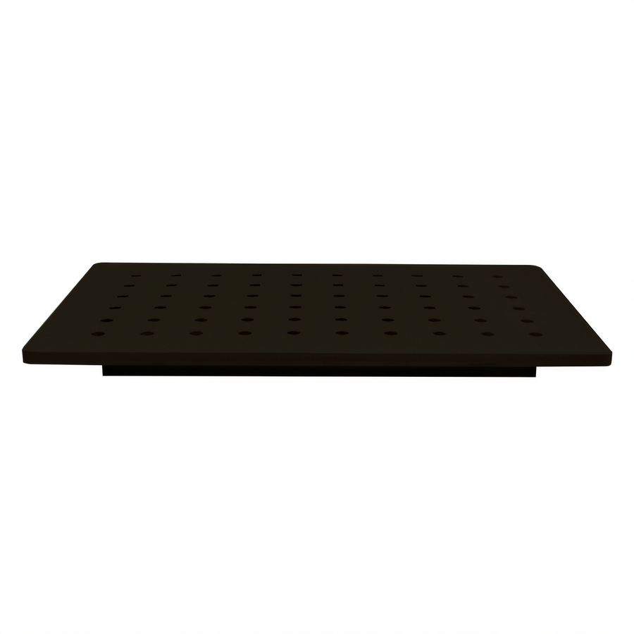 Product image #1 for TableCraft Versa-Tile Perforated Single-Well Carving Station Template, Black Richlite
