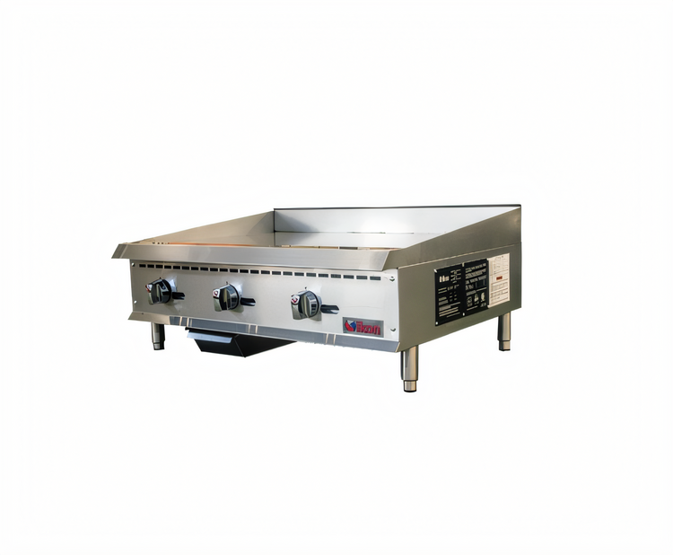 Product image #1 for IKON Cooking 36-Inch Natural Gas Countertop Commercial Griddle with 90,000 BTU and 3/4-Inch Steel Plate