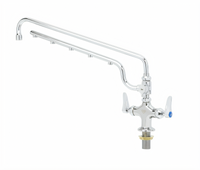 UltraRinse Single-Hole Deck Mount Mixing Faucet with 18-Inch Swing Nozzle and 16-Inch Spray Arm