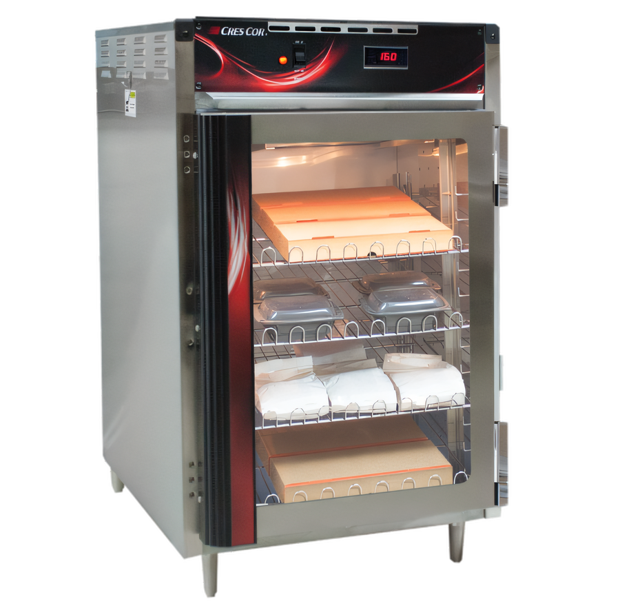 Product image #1 for Cres Cor Half-Size Countertop Heated Food Merchandiser Cabinet with Tempered Glass Door