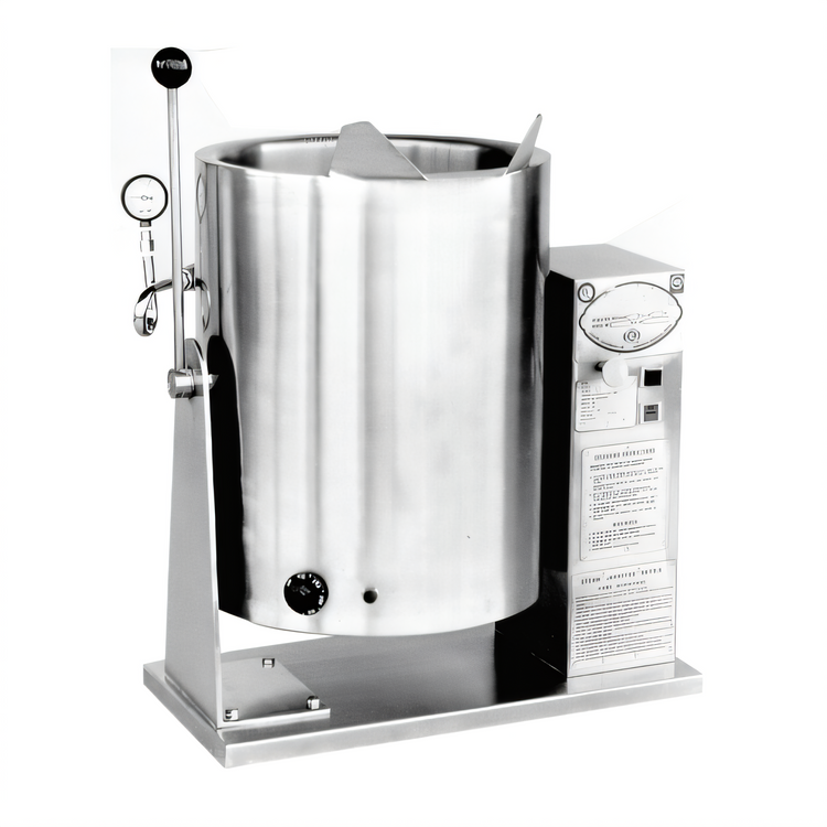 Product image #1 for AccuTemp Edge Series™ 10 Gallon Electric Countertop Tilting Kettle with 316 Stainless Steel Liner