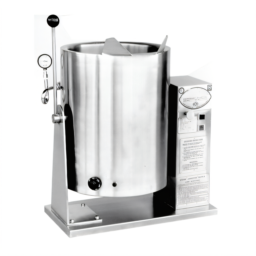 Product image #1 for AccuTemp Edge Series™ 10 Gallon Electric Countertop Tilting Kettle with 316 Stainless Steel Liner