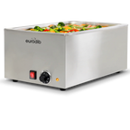 Thumbnail image #1 for Eurodib USA FW6 Countertop Electric Food Warmer, 6 qt, 1 Compartment, Stainless Steel, Adjustable Thermostat