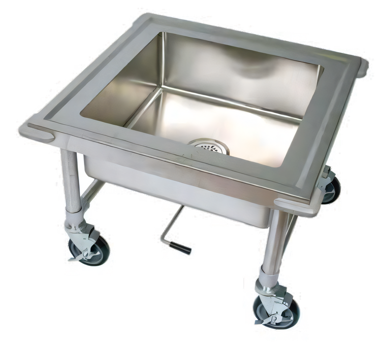 Product image #1 for Mobile Soak Sink with 20 x 20 x 8-Inch Bowl, 304 Stainless Steel
