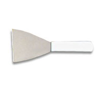 Adcraft Advantage Series 4-Inch Stain-Free High-Carbon Steel Scraper with Polypropylene Handle