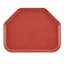 Thumbnail image #2 for Cambro Camtray 14 x 22 Inch Trapezoid Fiberglass Cafeteria Tray, Raspberry Cream